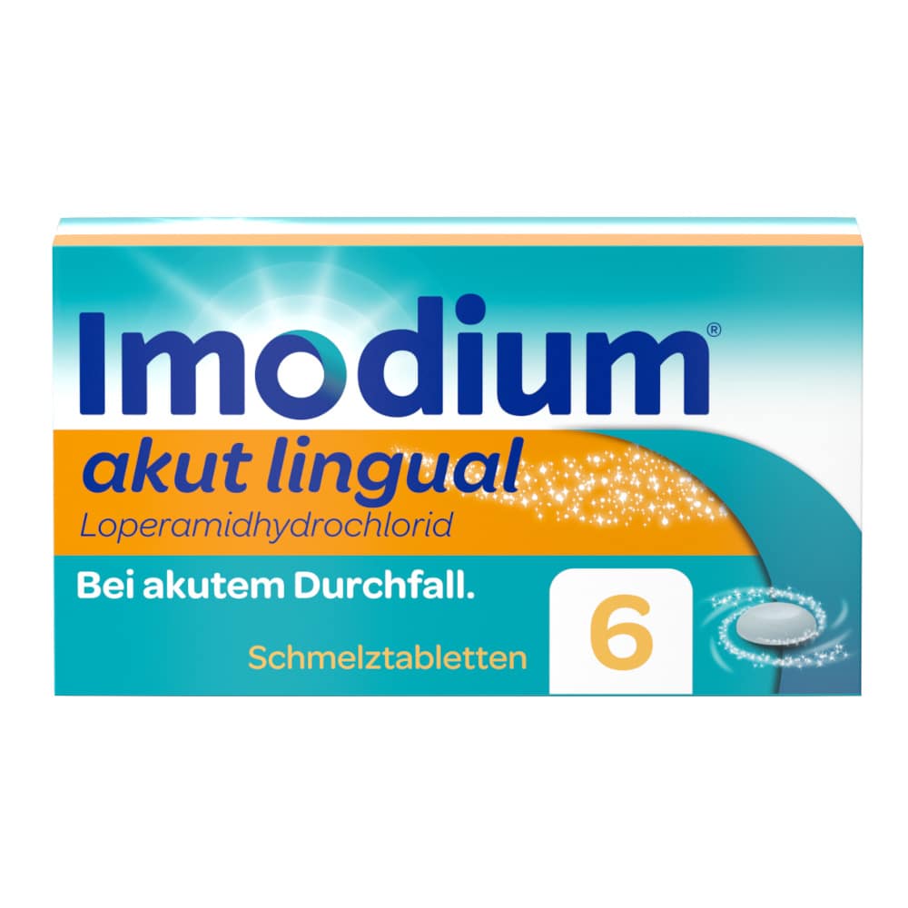 Imodium akut lingual - bei akutem Durchfall, schmilzt auf der Zunge