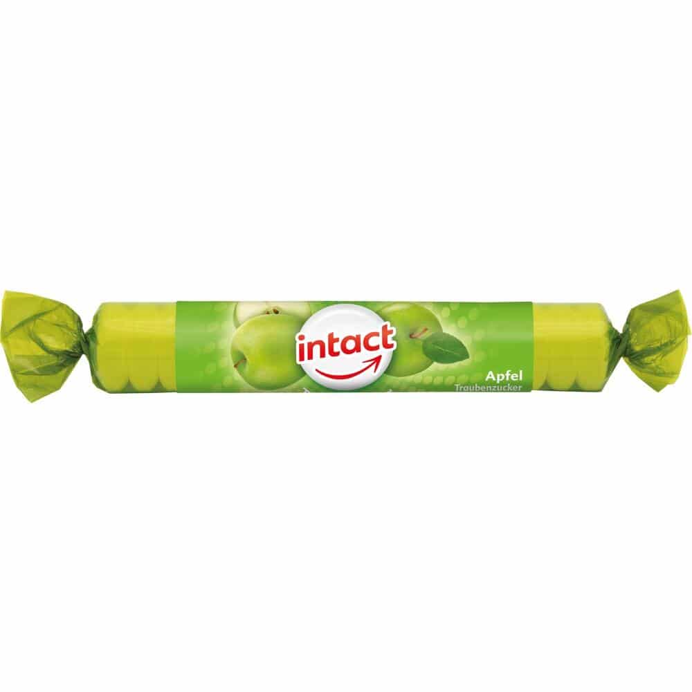 intact Traubenzucker Apfel Rolle 40 g Tabletten