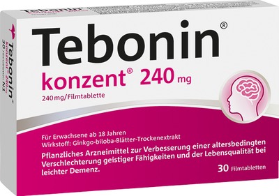 Tebonin konzent 240 mg 30 St Filmtabletten