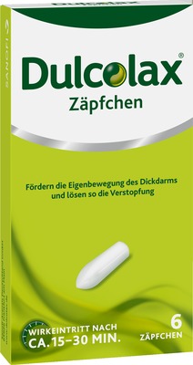 Dulcolax Zäpfchen - Abführmittel bei Verstopfung  6 St Suppositorien
