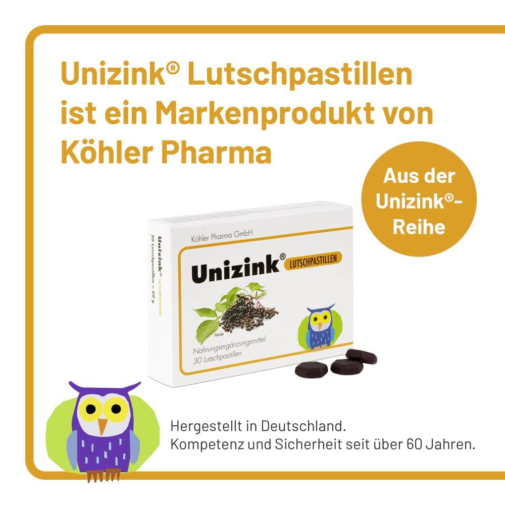 Unizink Lutschpastillen 30 St Pastillen