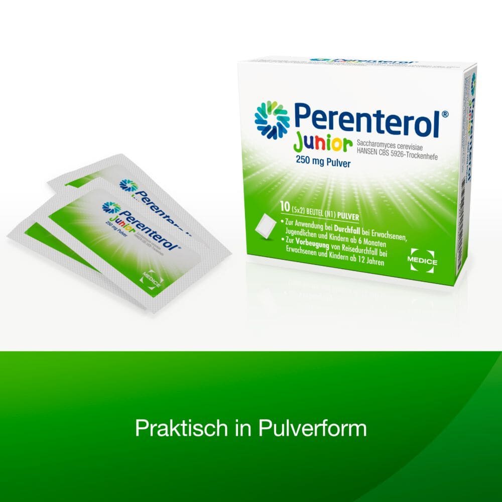 Perenterol junior bei akutem Durchfall 10 St Pulver