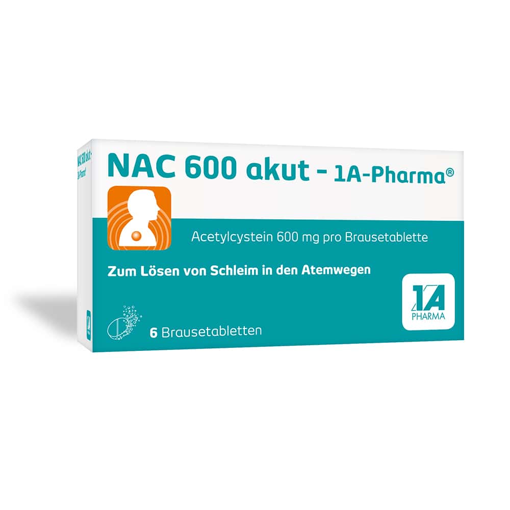 NAC 600 akut - 1A Pharma 6 St Brausetabletten