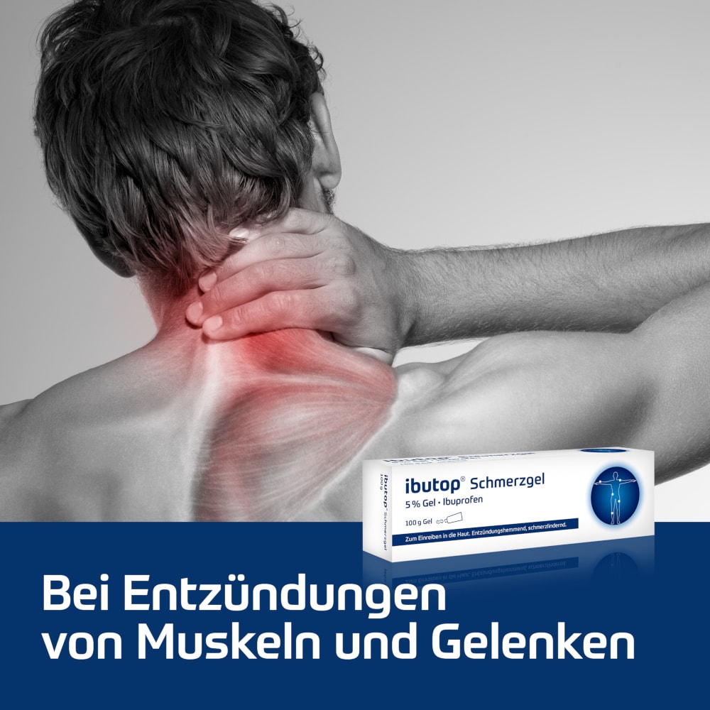 ibutop Schmerzgel 5%, bei Sport- und Alltagsverletzungen wie Prellungen, Verstauchungen oder Zerrungen 50 g Gel