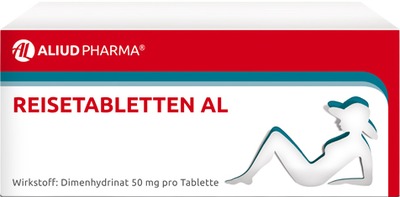 Reisetabletten AL bei Schwindel, Übelkeit und Erbrechen