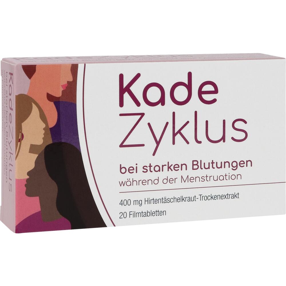 Kade Zyklus bei starken Blutungen während der Menstruation 20 St Filmtabletten