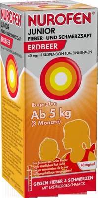 NUROFEN Junior Fiebersaft Erdbeere 40mg/ml 150 ml Suspension zum Einnehmen