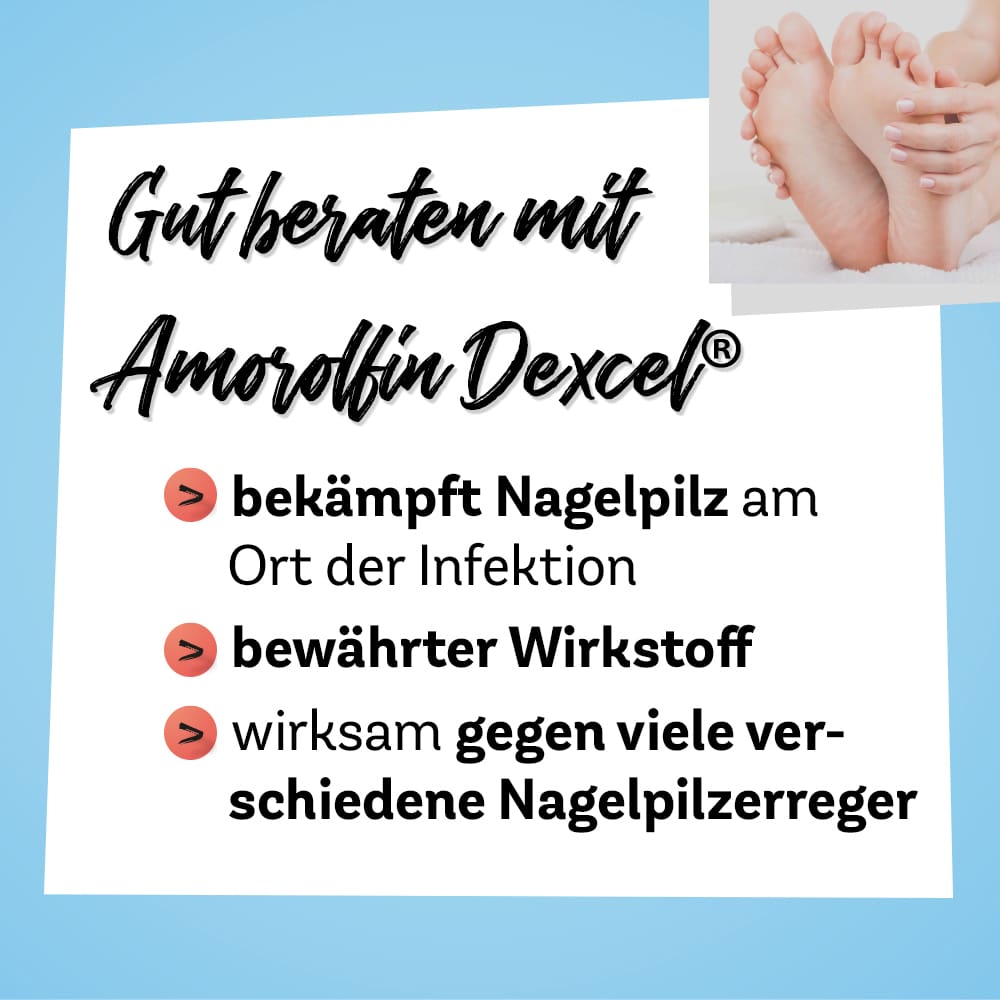 Amorolfin Dexcel 50 mg/ml 5 ml Wirkstoffhaltiger Nagellack