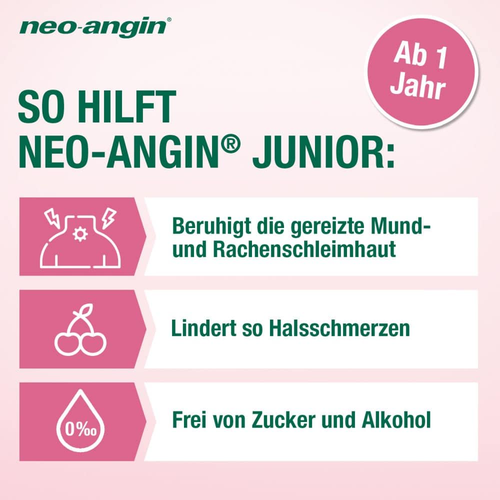 neo angin Junior Halsschmerzsaft Doppelpack 2X100 ml Saft