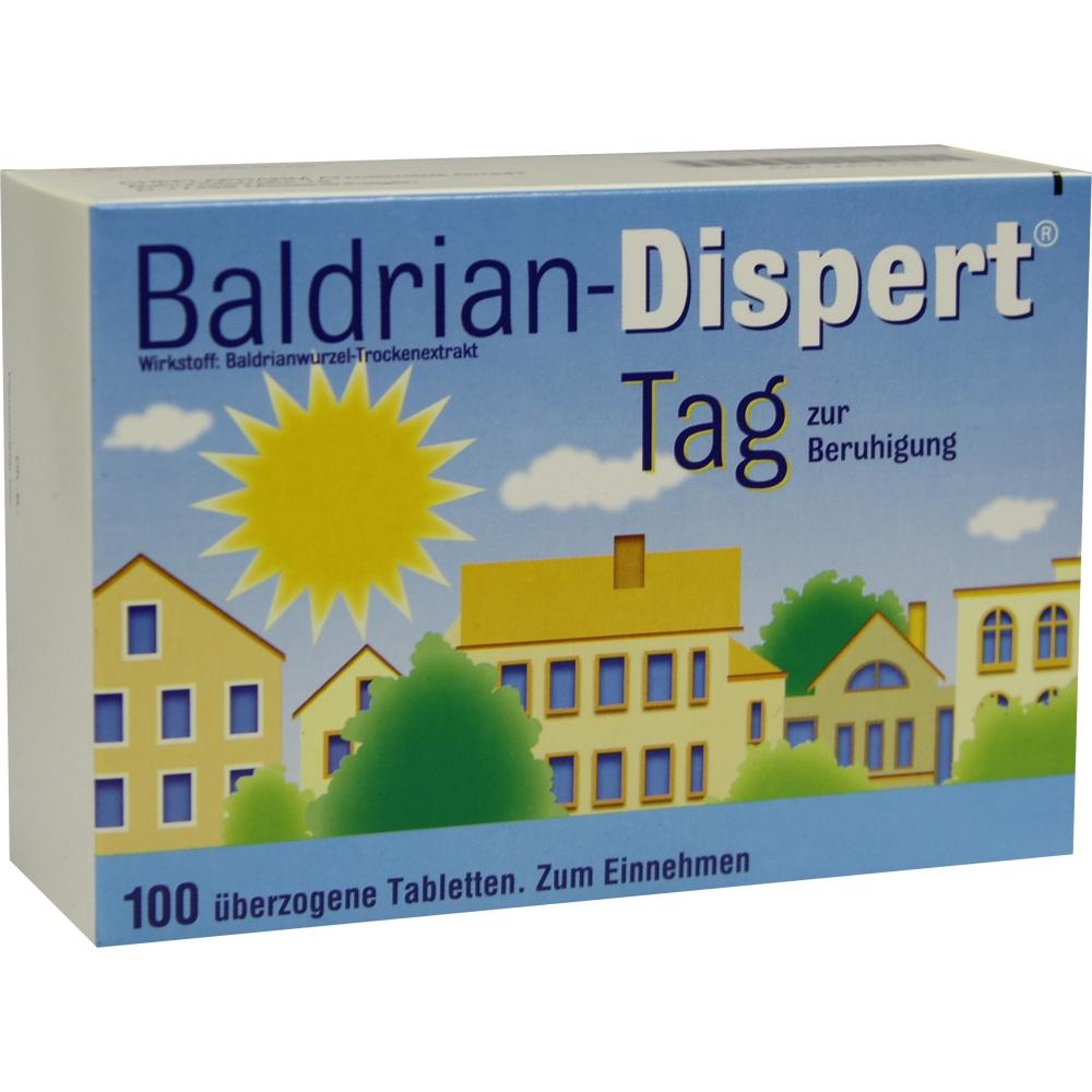 Baldrian-Dispert Tag zur Beruhigung 100 St Überzogene Tabletten