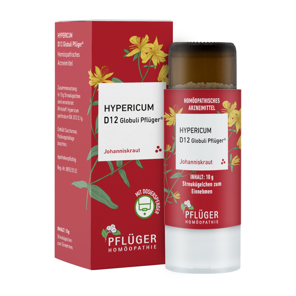 Hypericum D12 Globuli Pflüger Dosierspender 10 g Globuli