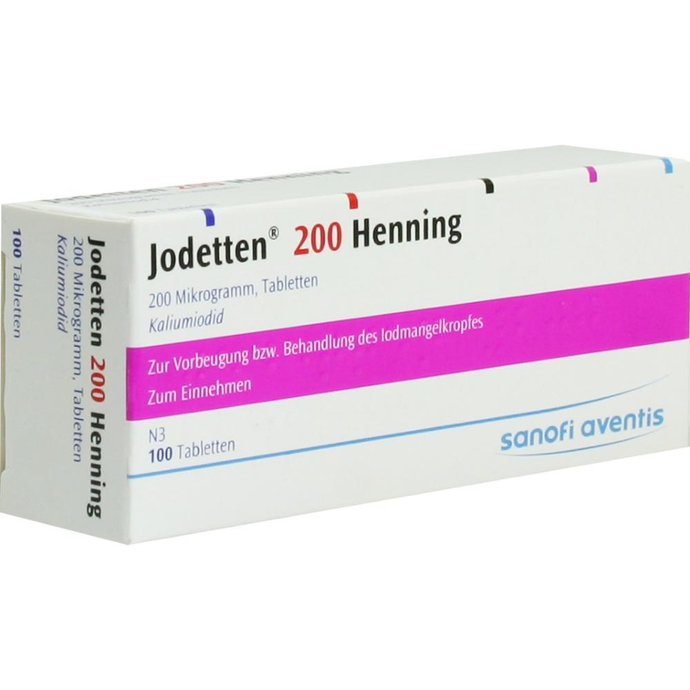 Jodetten 200 Henning 200 Mikrogramm 100 St Tabletten