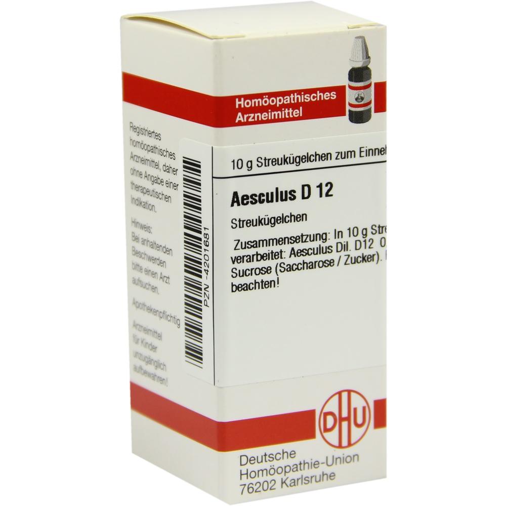 AESCULUS D 12 Globuli 10 g Globuli