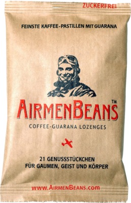 AIRMENBEANS feinste Kaffee Pastillen mit Guarana 21 St Pastillen