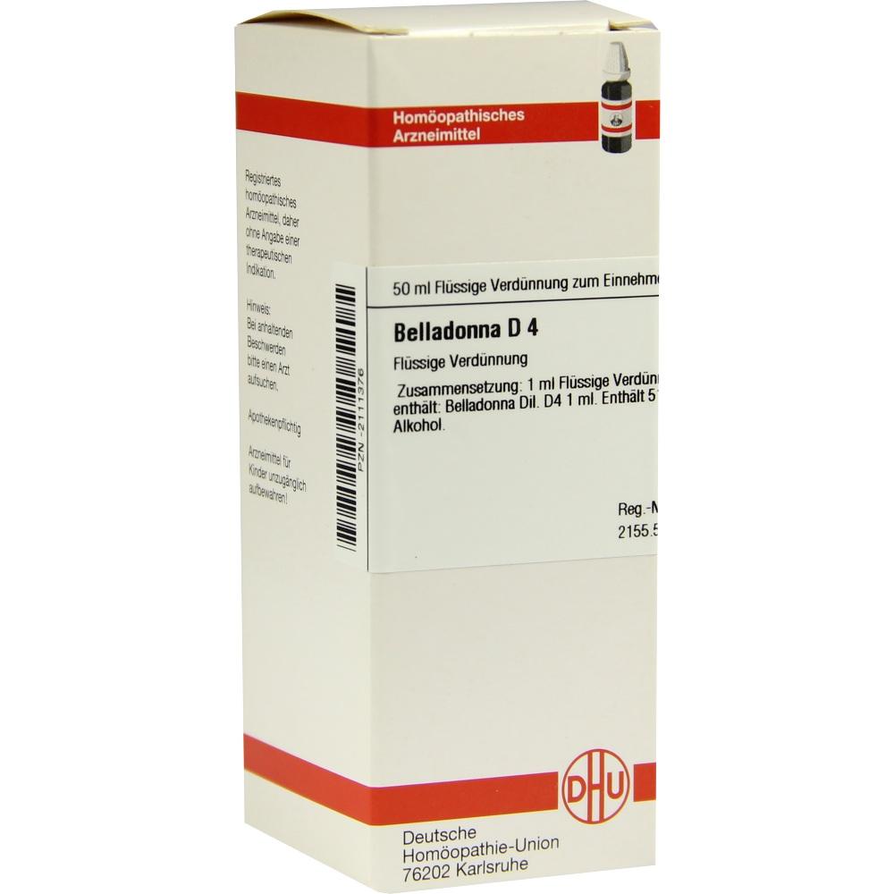BELLADONNA D 4 Dilution 50 ml Dilution