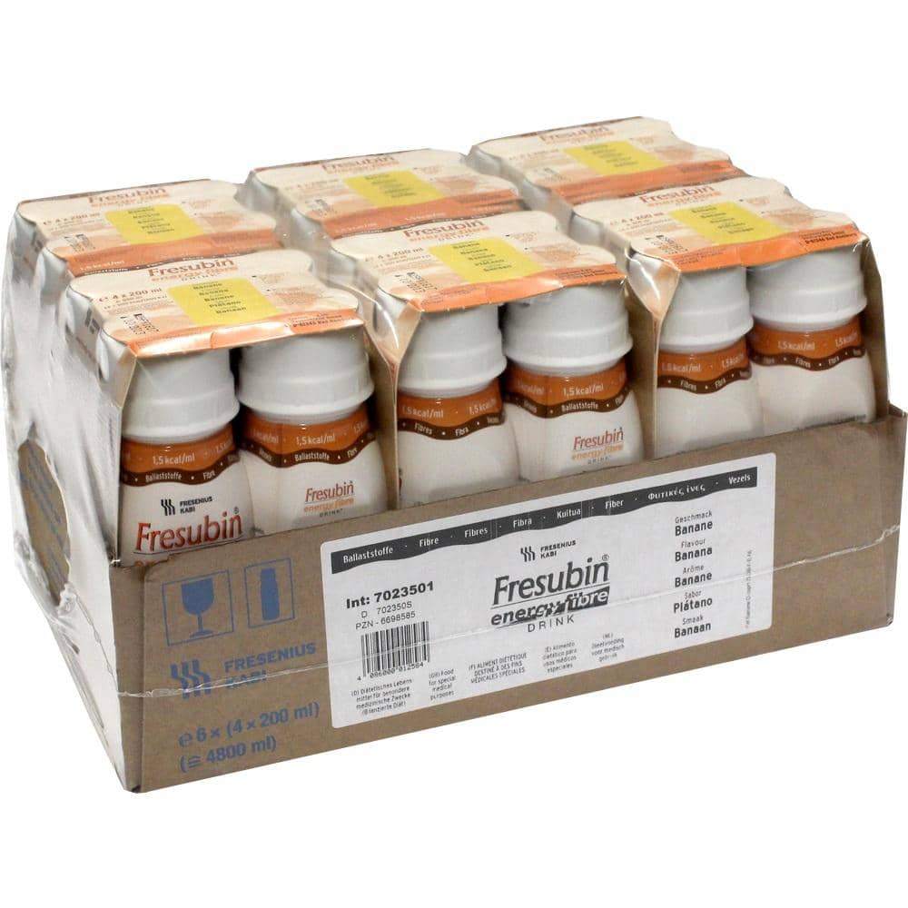 Fresubin Energy Fibre Trinknahrung Banane 6X4X200 ml Lösung