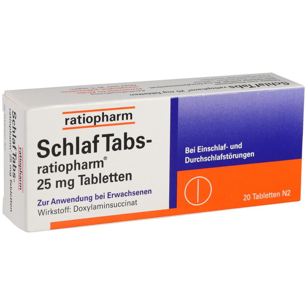 SchlafTabs-ratiopharm 25mg 20 St Tabletten