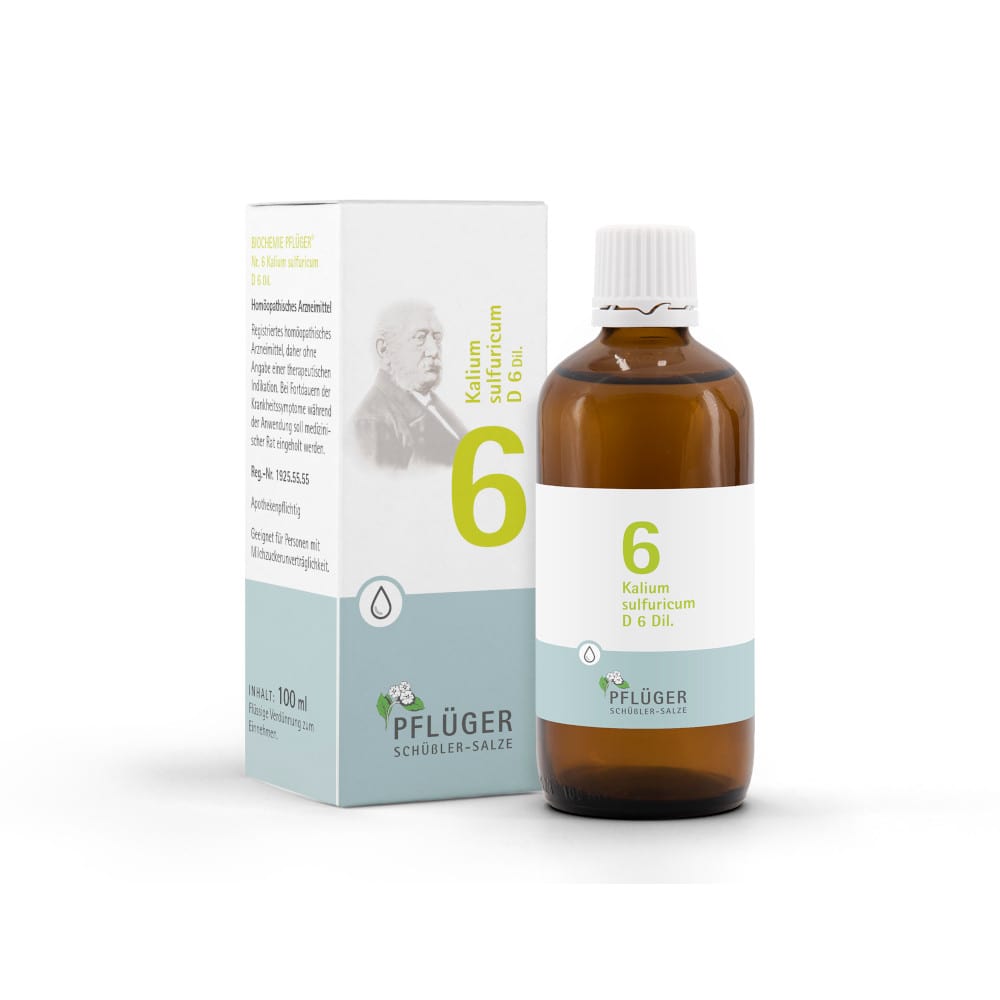 Schüßler-Salz Nr. 6 Kalium sulfuricum D6 100 ml Tropfen