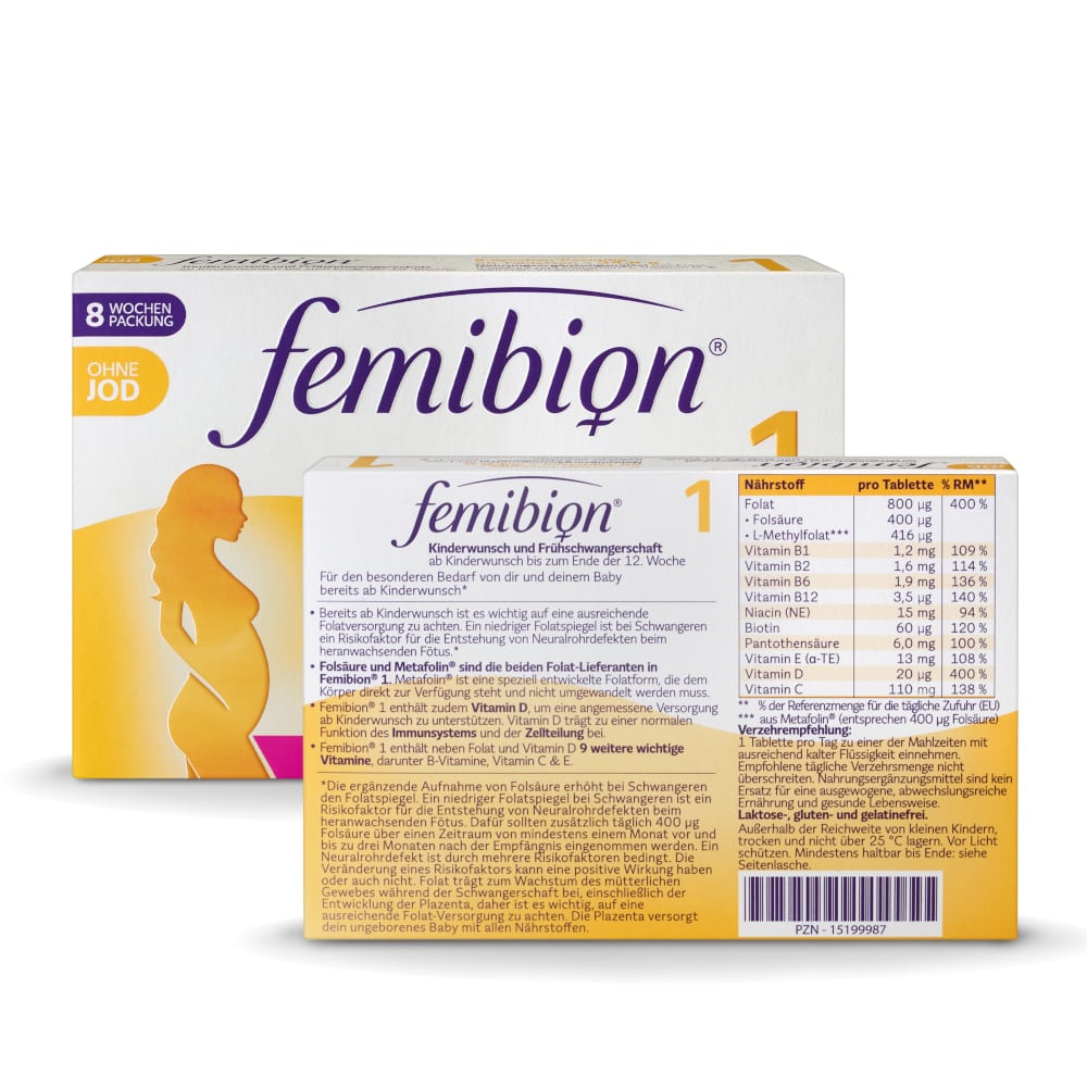 femibion 1 Kinderwunsch & Frühschwangerschaft 60 St Tabletten