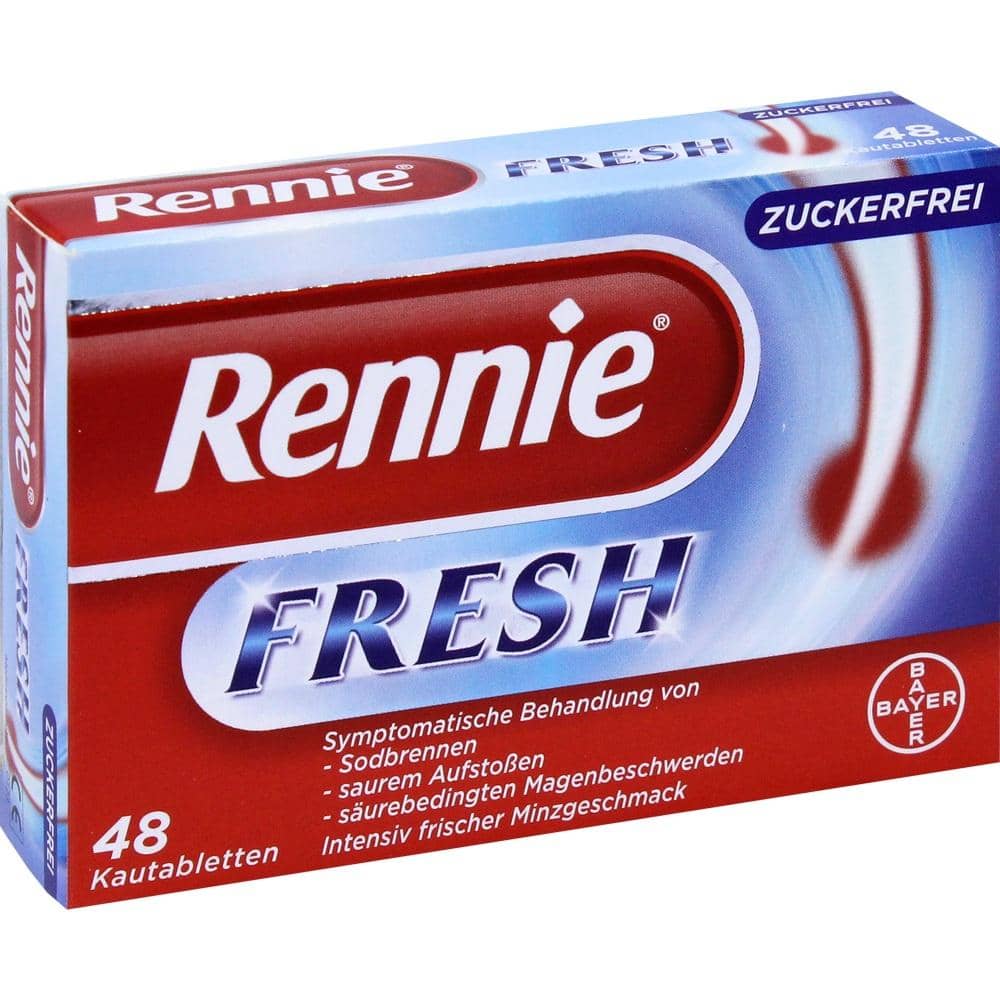 Rennie FRESH  ZUCKERFREI 48 St Kautabletten