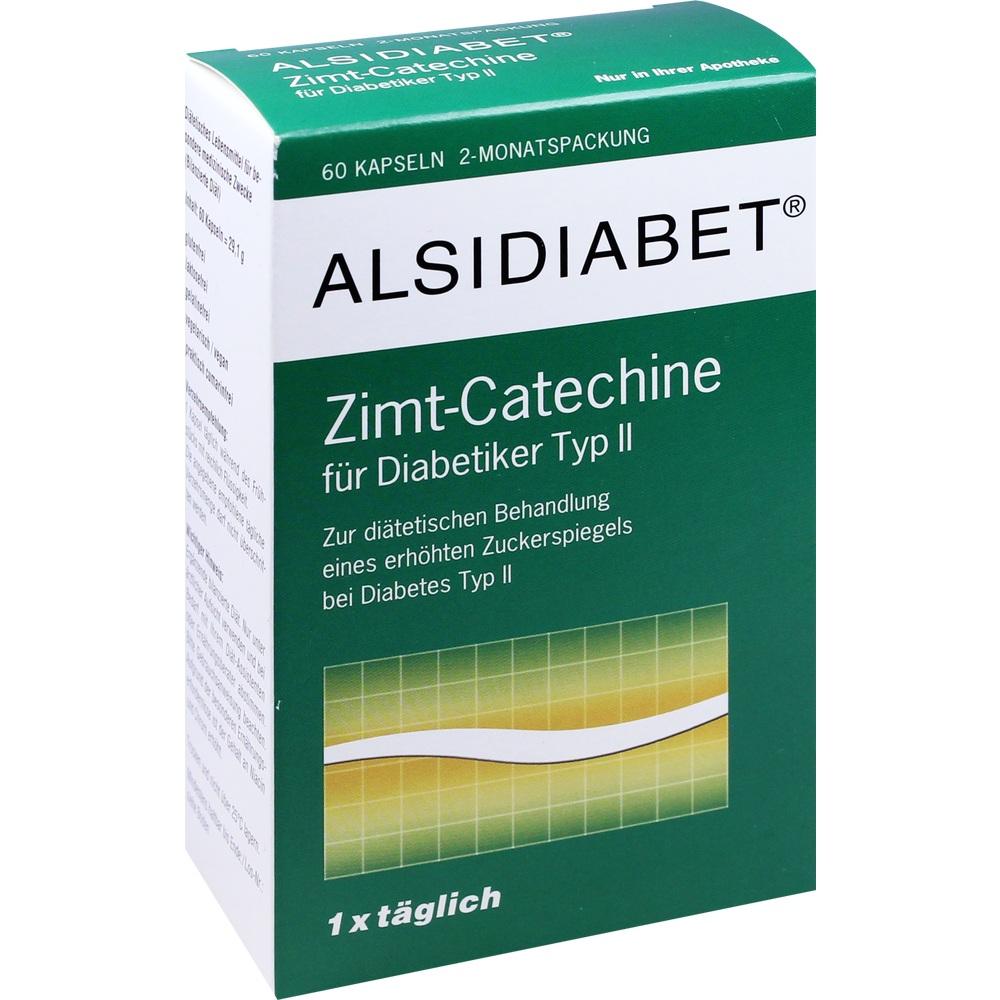 ALSIDIABET Zimt- Catechine für Diabetiker Typ ll Kapseln 60 St Kapseln
