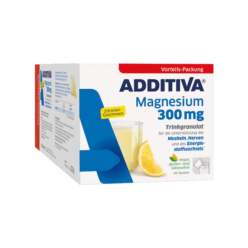 ADDITIVA Magnesium 300 mg Trinkgranulat 60 St Pulver