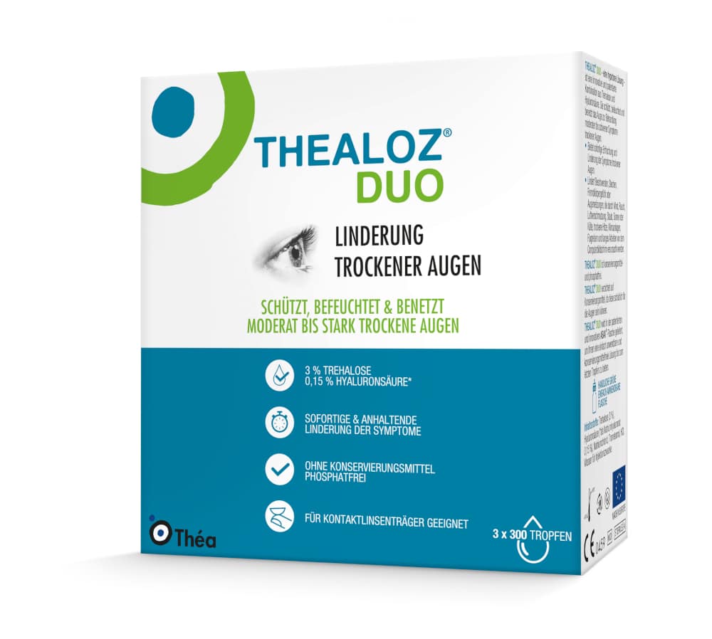 THEALOZ Duo Augentropfen 3X10 ml Augentropfen