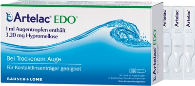 Artelac EDO Augentropfen, Tränenersatzmittel 30X0.6 ml Augentropfen