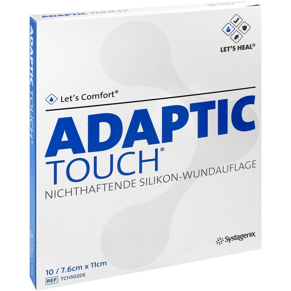 ADAPTIC Touch 7,6x11 cm nichthaft.Sil.Wundauflage 10 St Wundgaze