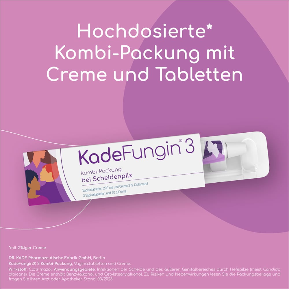 KadeFungin 3 bei Scheidenpilz - Kombipackung - Creme + Vaginaltabletten 1 St Kombipackung