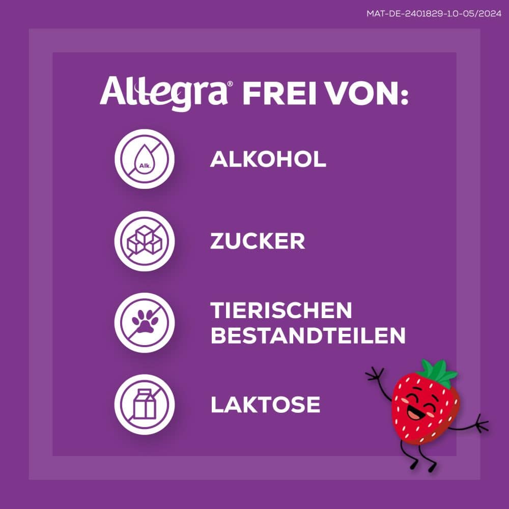 Allegra Allergietabletten KINDER 10 mg 20 St Schmelztabletten