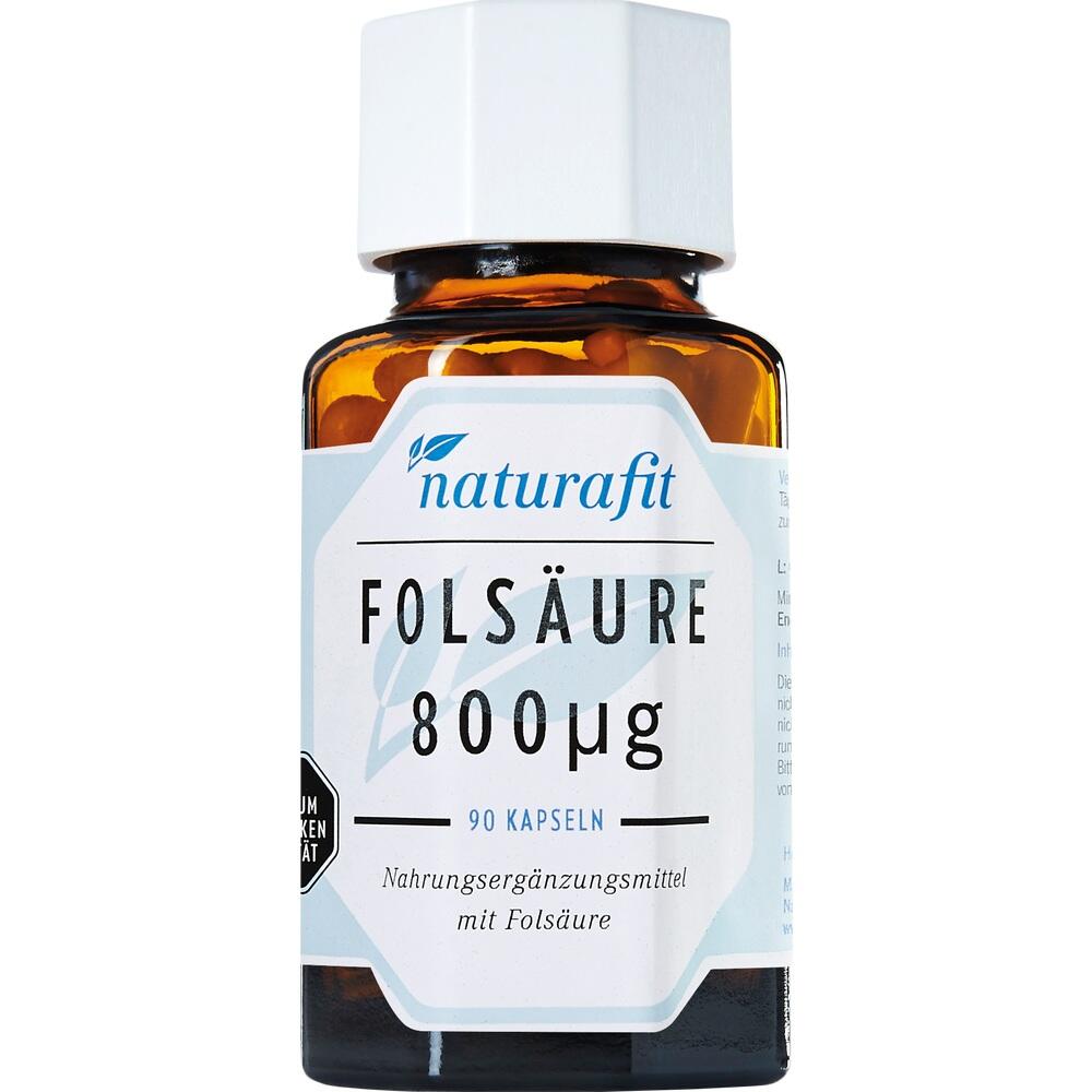 Naturafit Folsäure 800 µg Kapseln 90 St Kapseln
