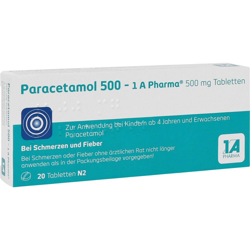 Paracetamol 500 - 1A Pharma 20 St Tabletten