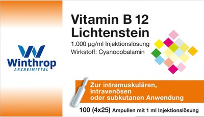 Vitamin B12 Lichtenstein 100X1 ml Ampullen