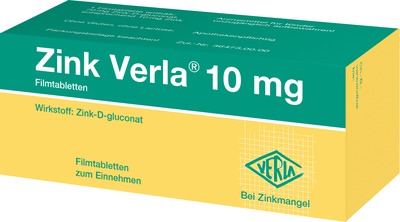 Zink Verla 10mg 50 St Filmtabletten