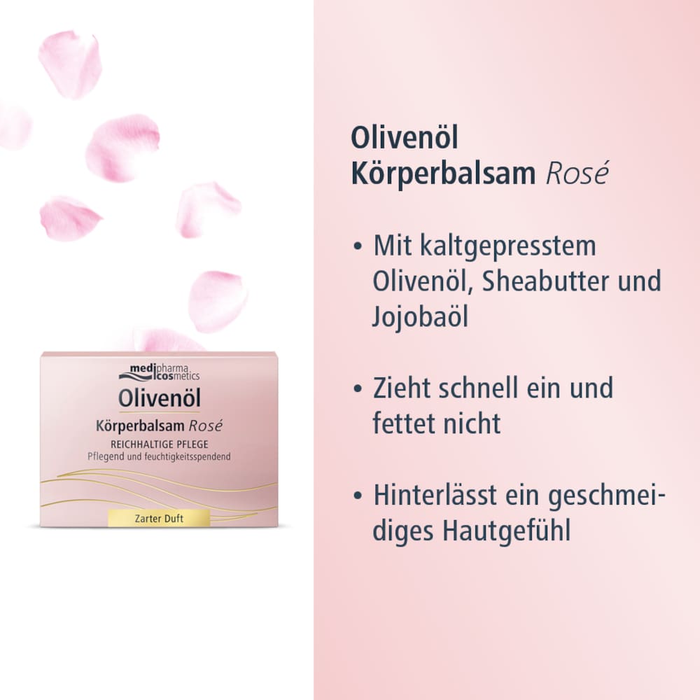 Olivenöl Körper-Balsam Rose  250 ml Balsam