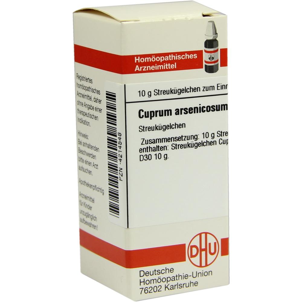 CUPRUM ARSENICOSUM D 30 Globuli 10 g Globuli
