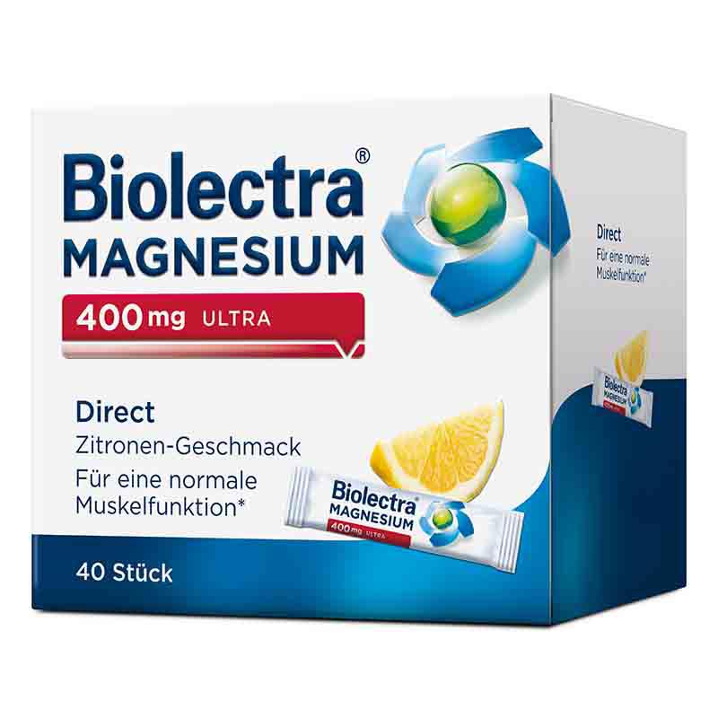 Biolectra MAGNESIUM 400mg ULTRA Direct Zitrone 40 St Pellets