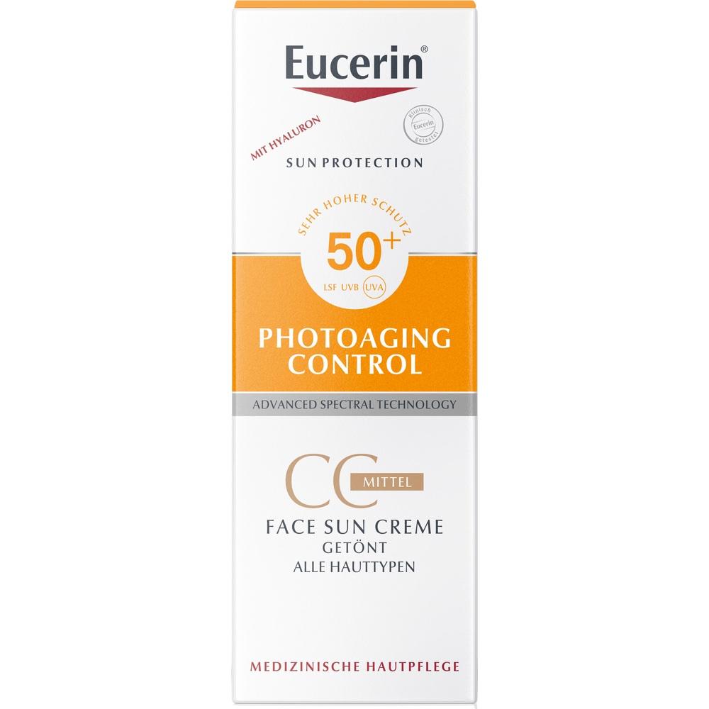 Eucerin PHOTOAGING CONTROL FACE SUN  CC getönt LSF 50+ mittel 50 ml Creme