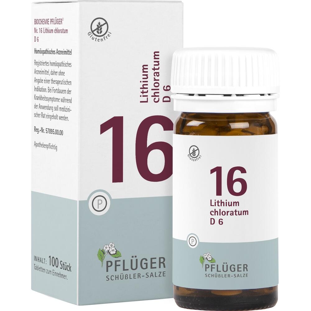 Schüßler-Salz Nr. 16 Lithium chloratum D6 100 St Tabletten