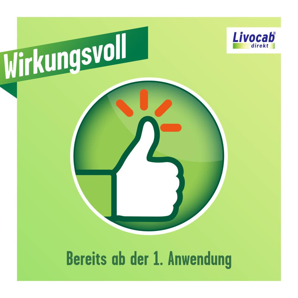 Livocab direkt Kombi: Nasenspray & Augentropfen bei Heuschnupfen & Allergien