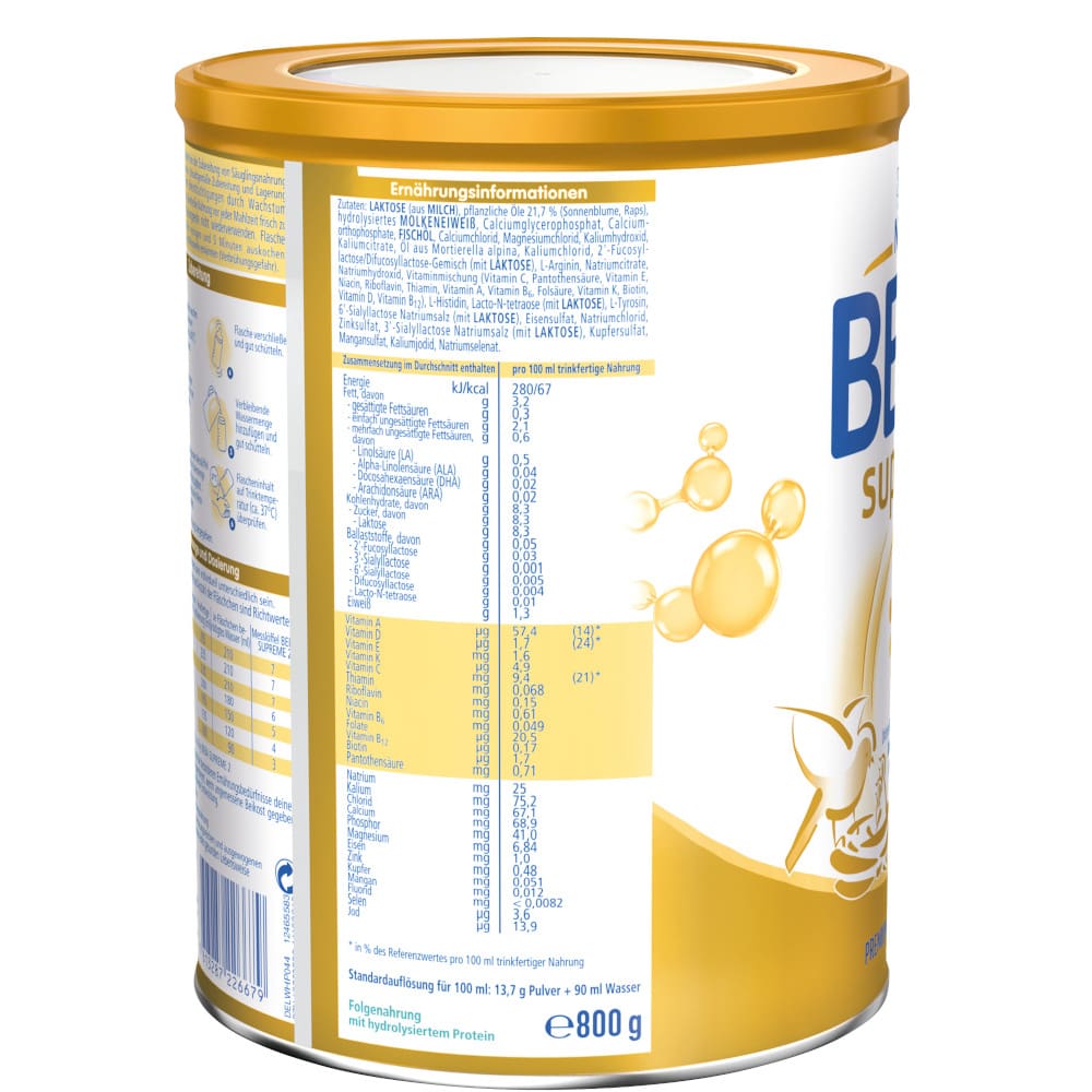 Nestle BEBA supreme 2 Folgenahrung 800 g Pulver