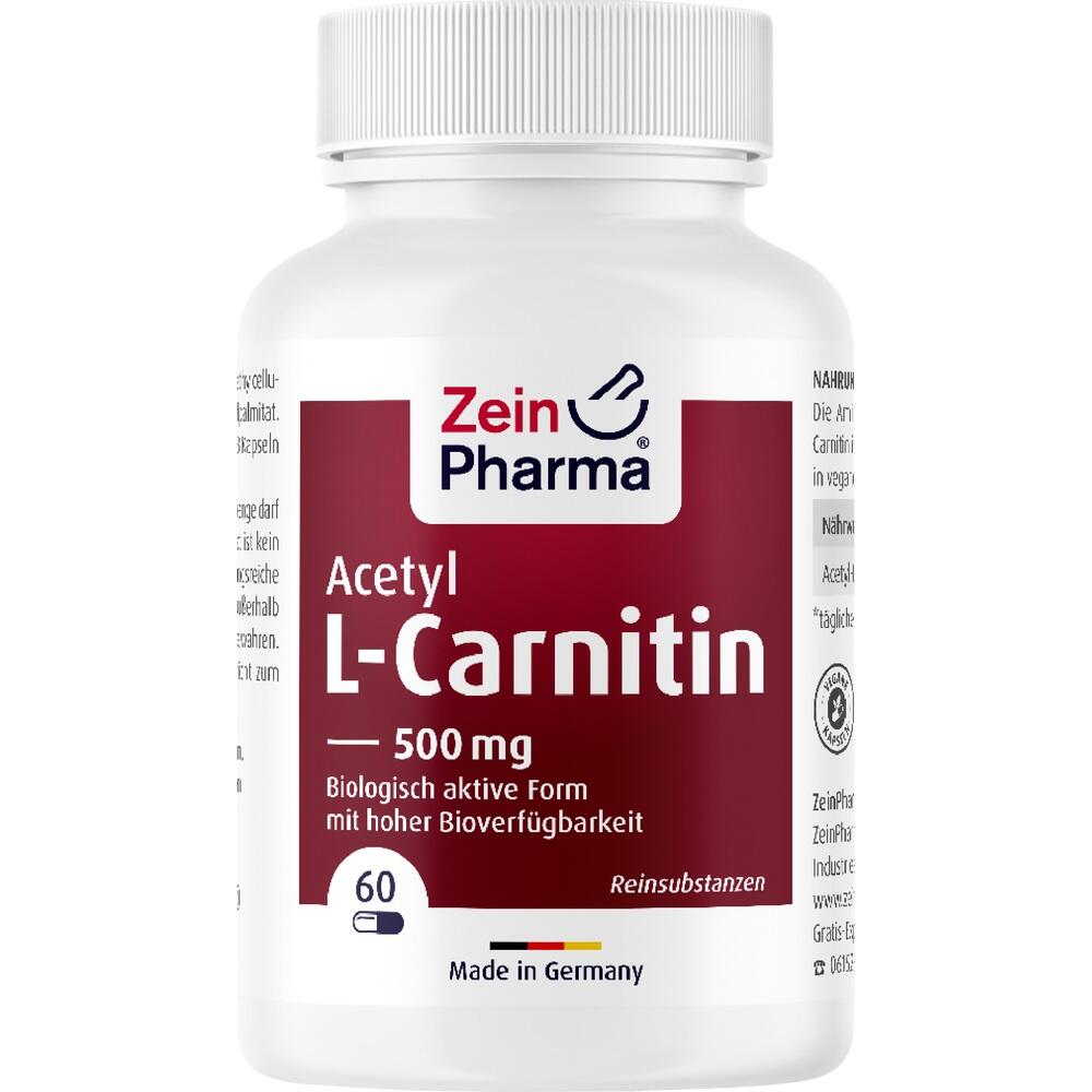 Zein PHARMA Acetyl L-Carnitin 500 mg 60 St Kapseln