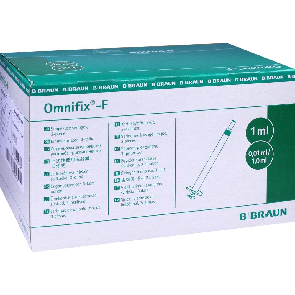 Omnifix F Solo Spritze 1 ml 100X1 ml Spritzen
