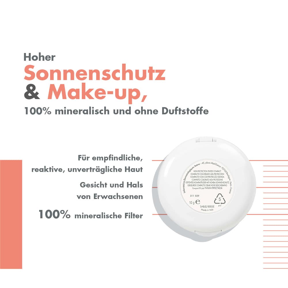 Avène KOMPARKTSONNENCREME SAND SPF 50 10 g Creme