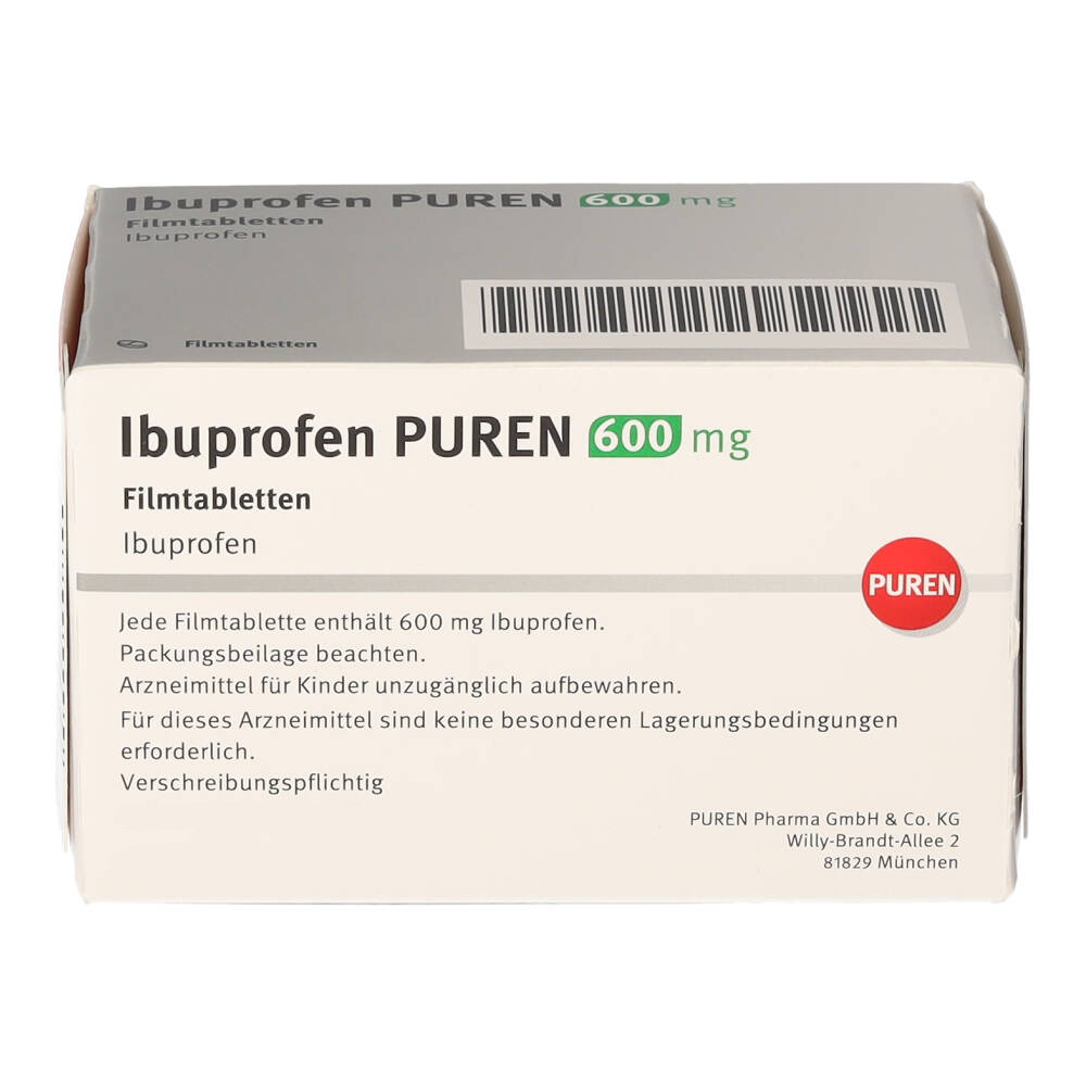 Ibuprofen PUREN 600mg 100 St Filmtabletten