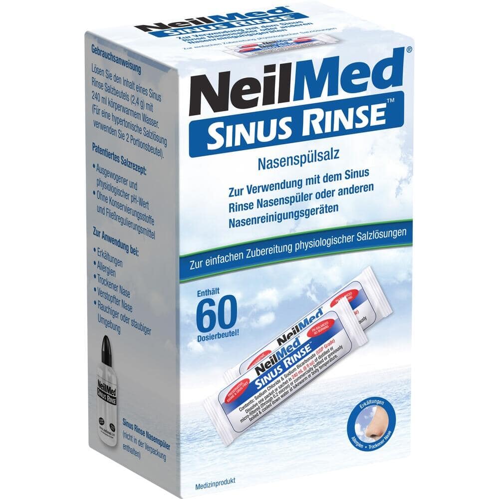 NeilMed Sinus Rinse Nachfüllpack mit 60 Salzbeuteln 60X2.4 g Salz