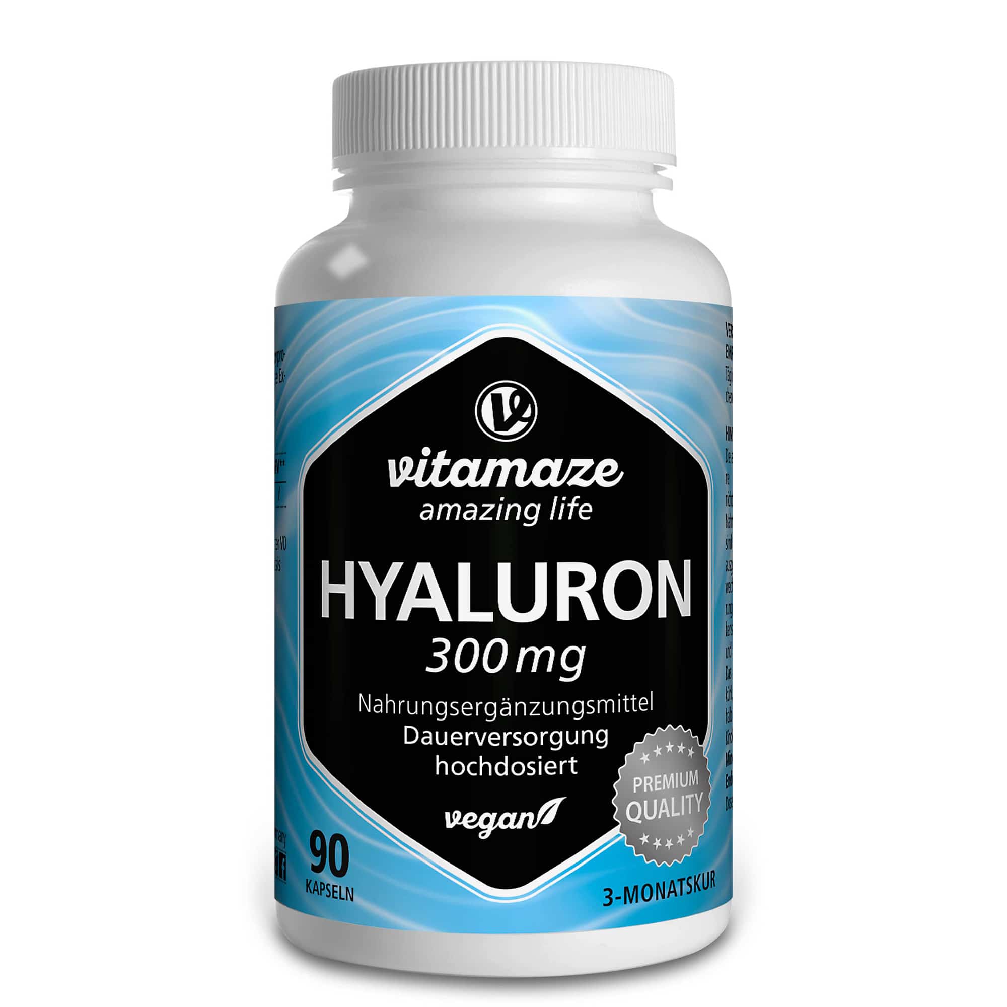vitamaze HYALURONSÄURE 300 mg hochdosiert 90 St Kapseln