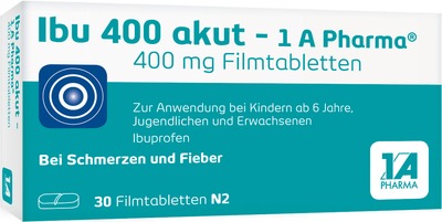 Ibu 400 akut - 1A Pharma 30 St Filmtabletten