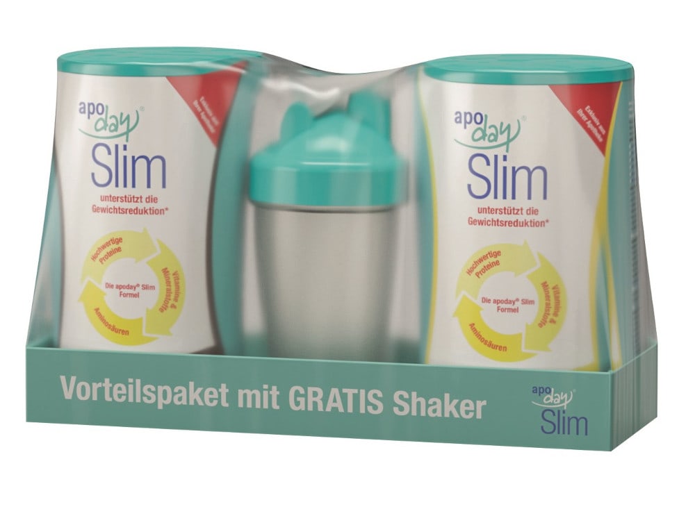 Apoday Slim Vorteilspaket Mit Shaker 1 Packung Pulver